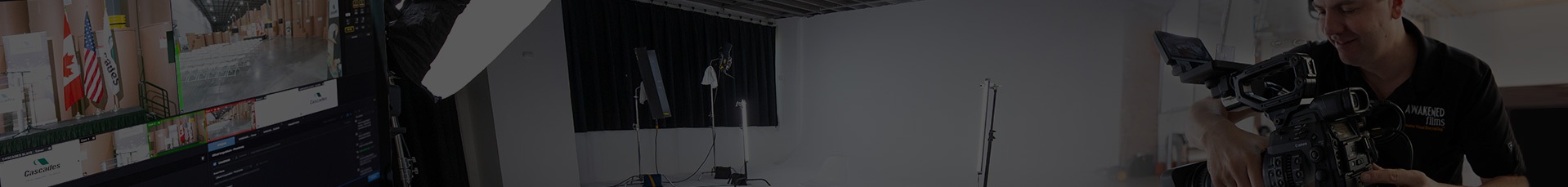 Monitors, lighting and cameras - New Jersey Video Production Agency