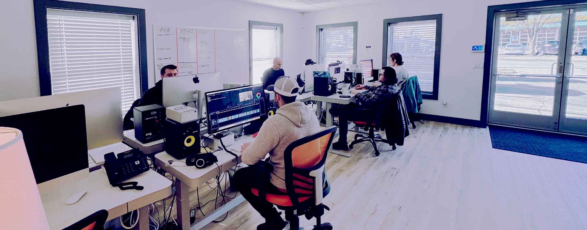 Video Editors work on commercial videos in New Jersey