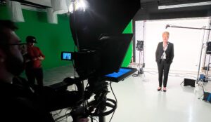 Corporate training video shoot in our NJ production studio