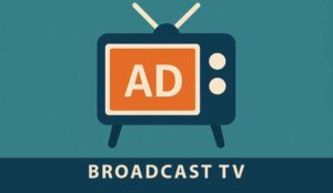 An icon image illustrating the types of advertisements for Broadcast TV Commercial
