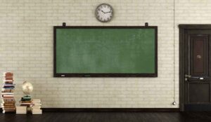 A retro chalkboard